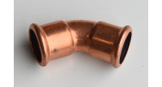Copper press-fit 45 deg elbow